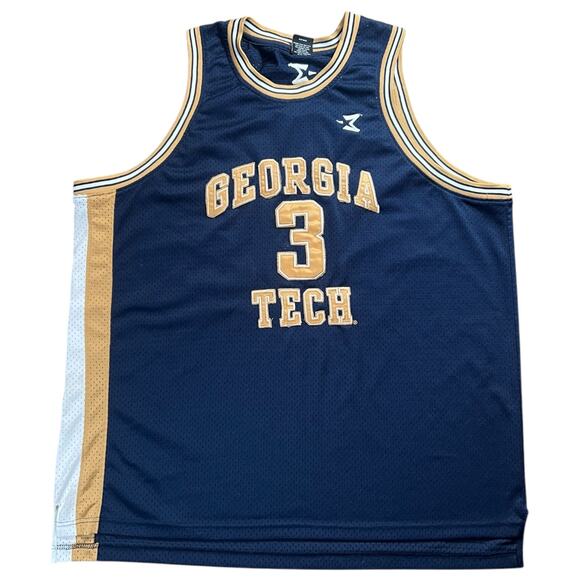 Vintage Starbury Georgia Tech Stephon Marbury NCAA Basketball #3 Jersey 2XL - Picture 1 of 4